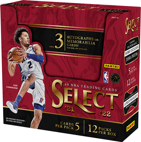 2021-22 Panini Select Basketball Hobby Box