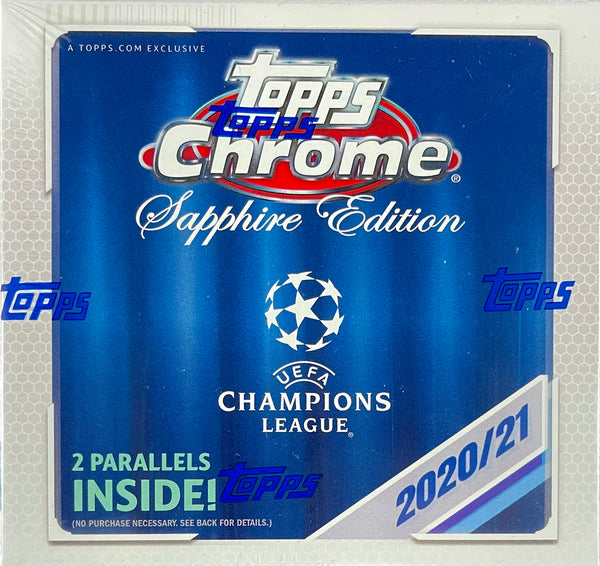 2020-21 Topps Chrome UEFA Champions League Soccer Sapphire Edition Box